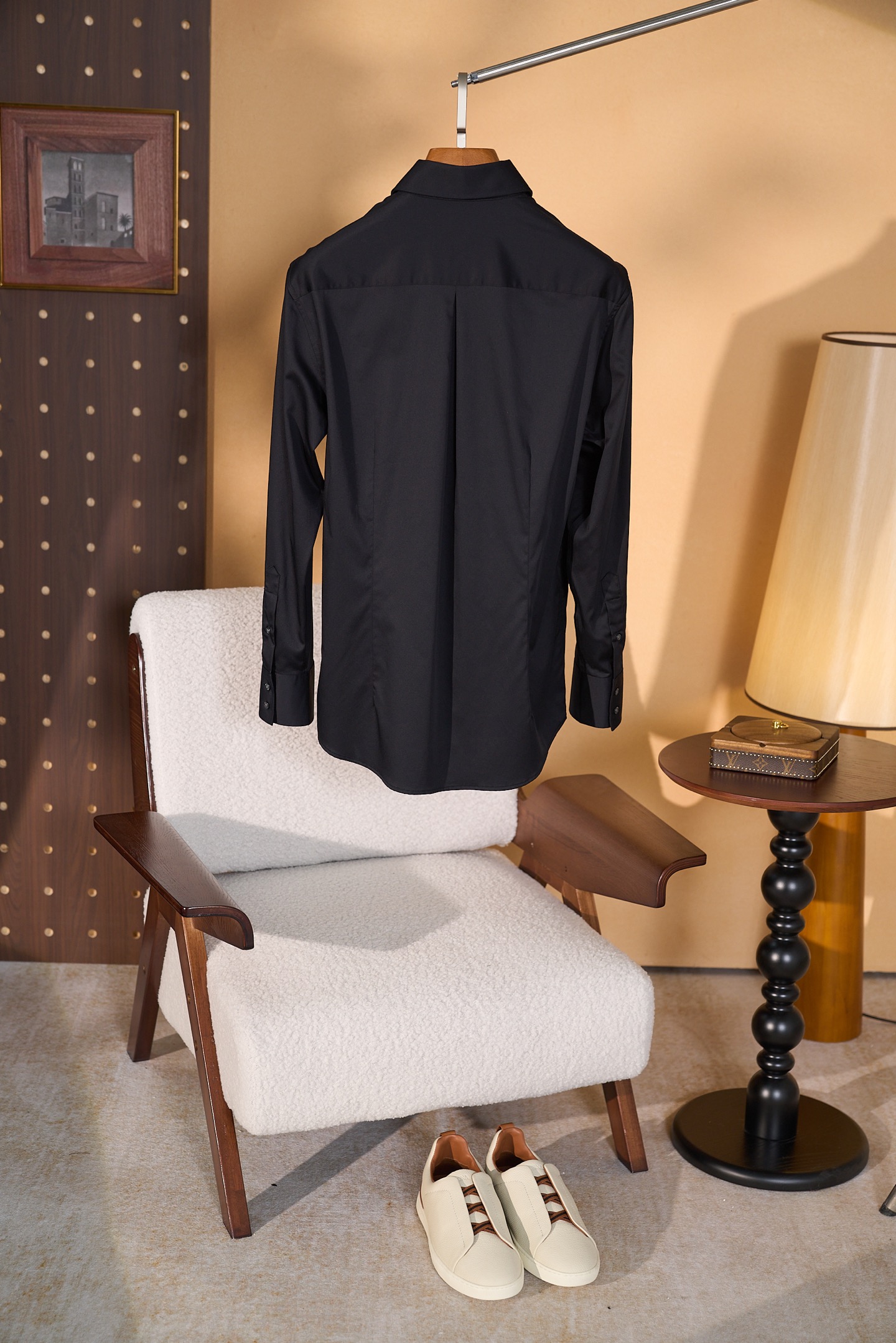 New#🟥BC 春夏新款！特织100%棉温莎领设计衬衣，意大利顶级奢侈品牌，男款时尚休闲长袖衬衫！贸易公