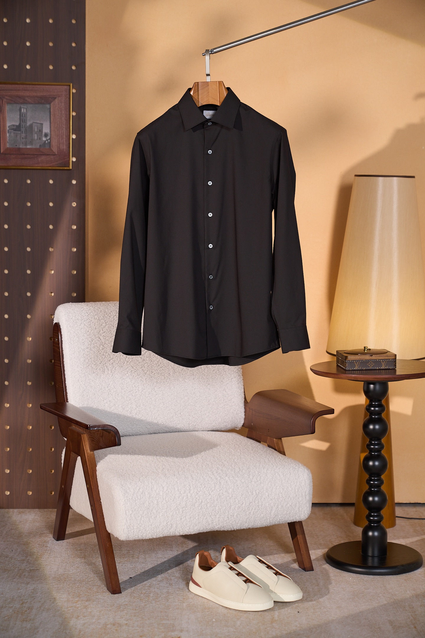 New#🟥brioni 新款来袭！高品质男士衬衫，面料柔软细腻斜纹面料通勤温莎领设计布里家族独特。精选 