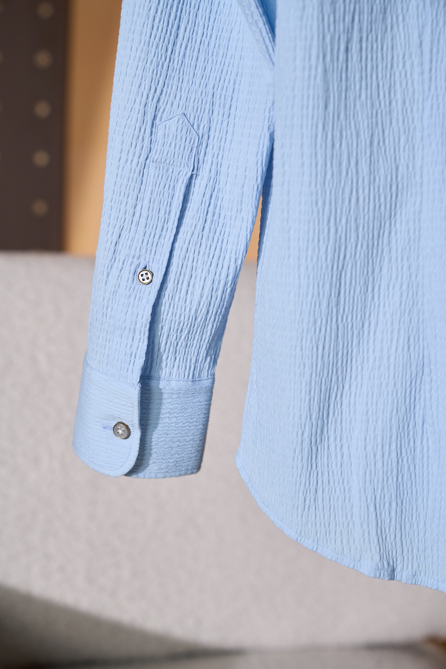 New#🟥「把晴空穿在身上，是Louis Vuitton独有的松弛高级感✨」浅天蓝色泡泡纱肌理自带空气感