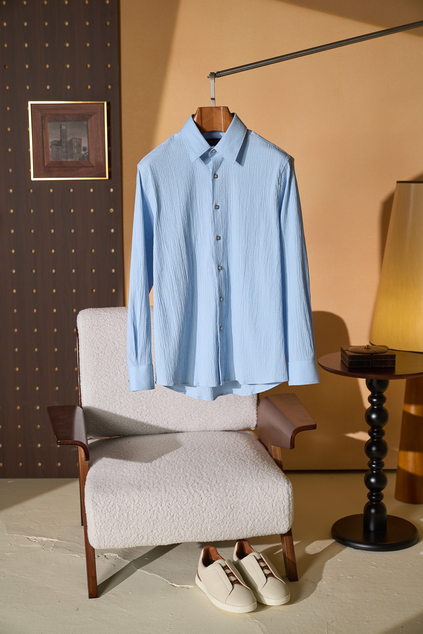 New#🟥「把晴空穿在身上，是Louis Vuitton独有的松弛高级感✨」浅天蓝色泡泡纱肌理自带空气感