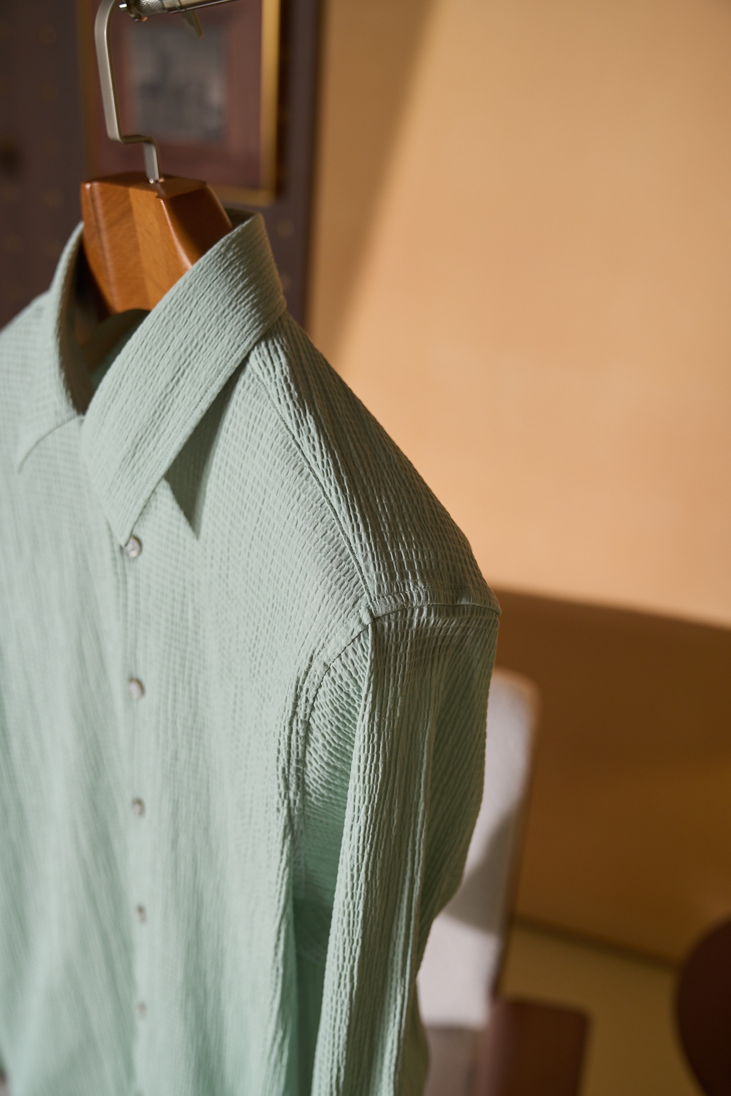 New#🟥「把薄荷森林穿在身上，LV独有的松弛高级感🍃」低饱和薄荷绿泡泡纱肌理自带空气感，自带凉感透气不