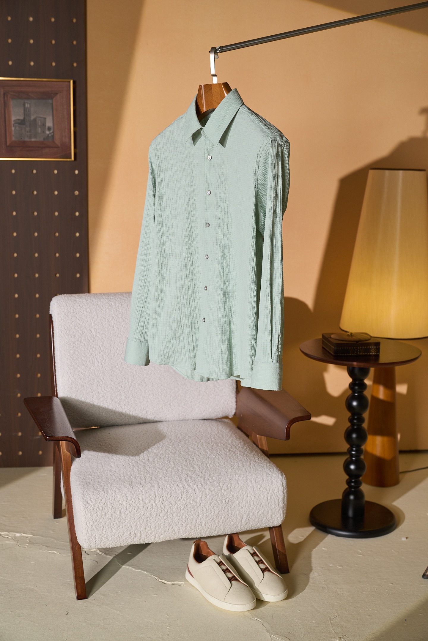 New#🟥「把薄荷森林穿在身上，LV独有的松弛高级感🍃」低饱和薄荷绿泡泡纱肌理自带空气感，自带凉感透气不