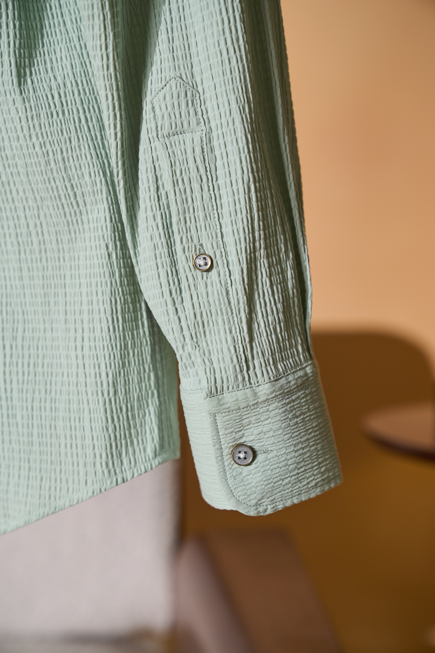 New#🟥「把薄荷森林穿在身上，LV独有的松弛高级感🍃」低饱和薄荷绿泡泡纱肌理自带空气感，自带凉感透气不