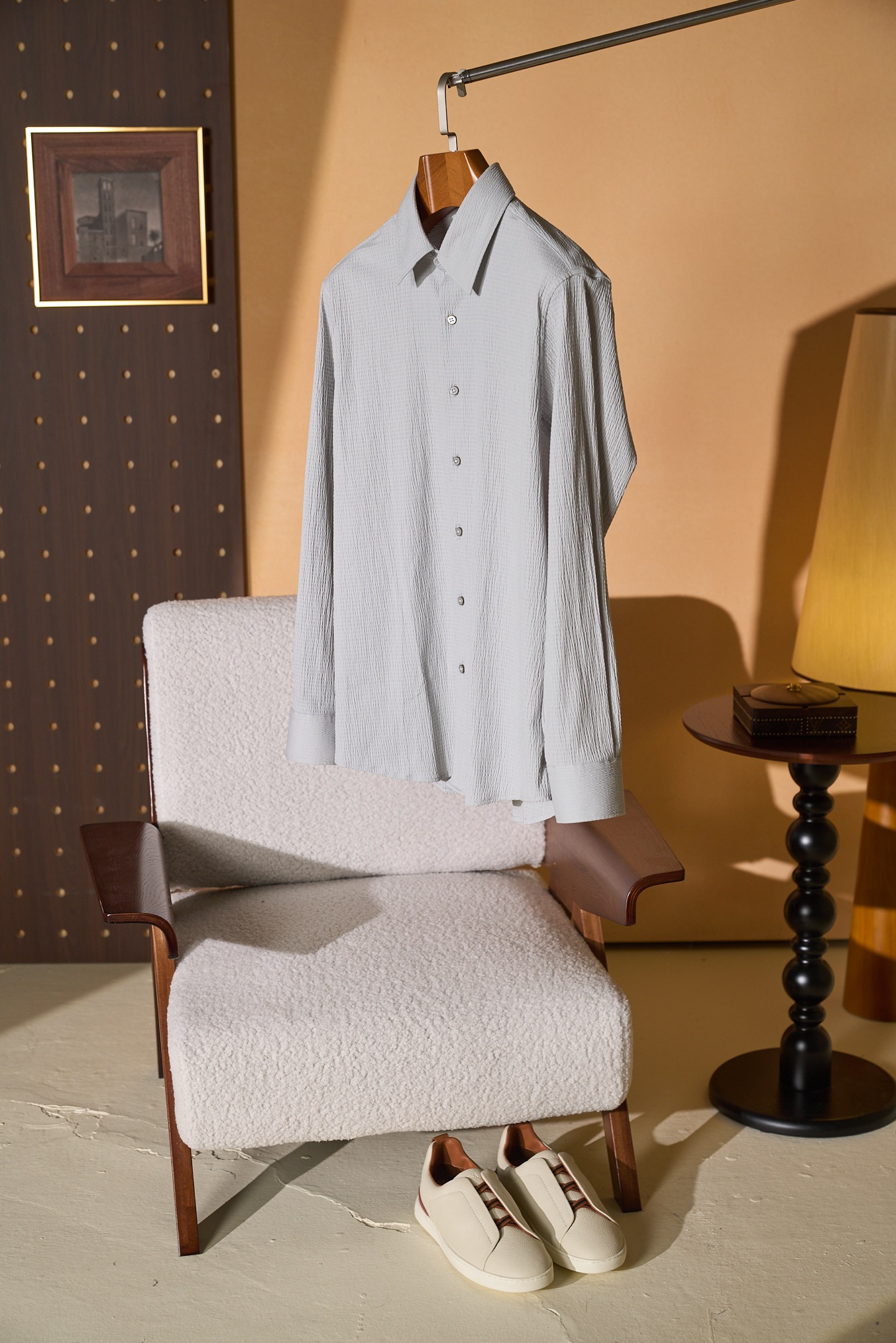 New#🟥「把雾灰色穿在身上，LV独有的松弛高级感🍃」低饱和雾灰色泡泡纱肌理自带空气感，自带凉感透气不闷