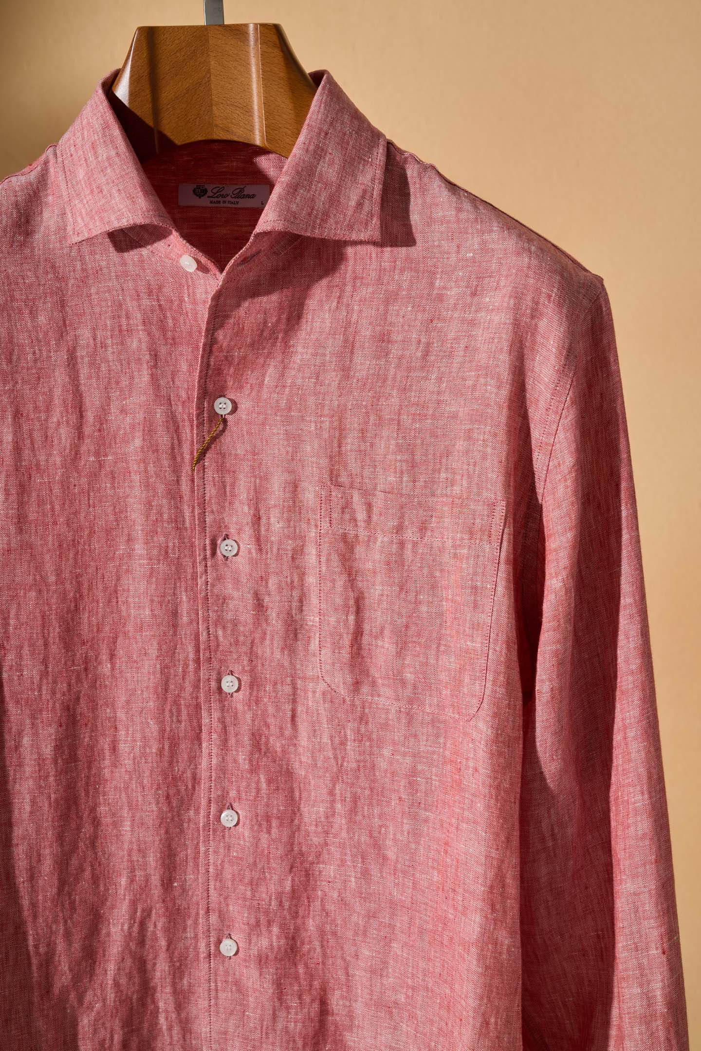 。New#🟥Loro Piana 同风格亚麻衬衫，来自意大利的100%天然亚麻，自带呼吸感的肌理纹理，让