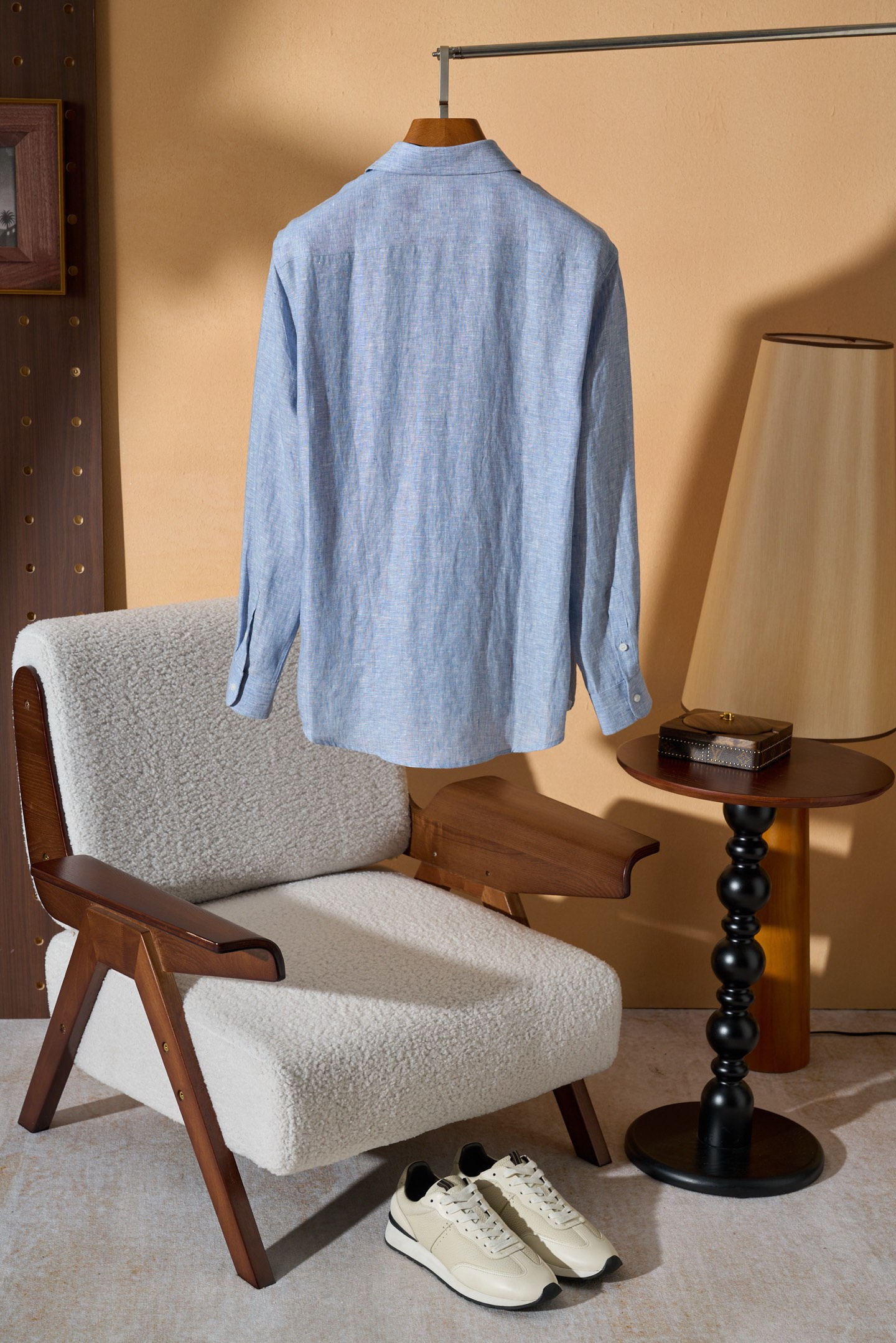。New#🟥Loro Piana 同风格亚麻衬衫，来自意大利的100%天然亚麻，自带呼吸感的肌理纹理，让