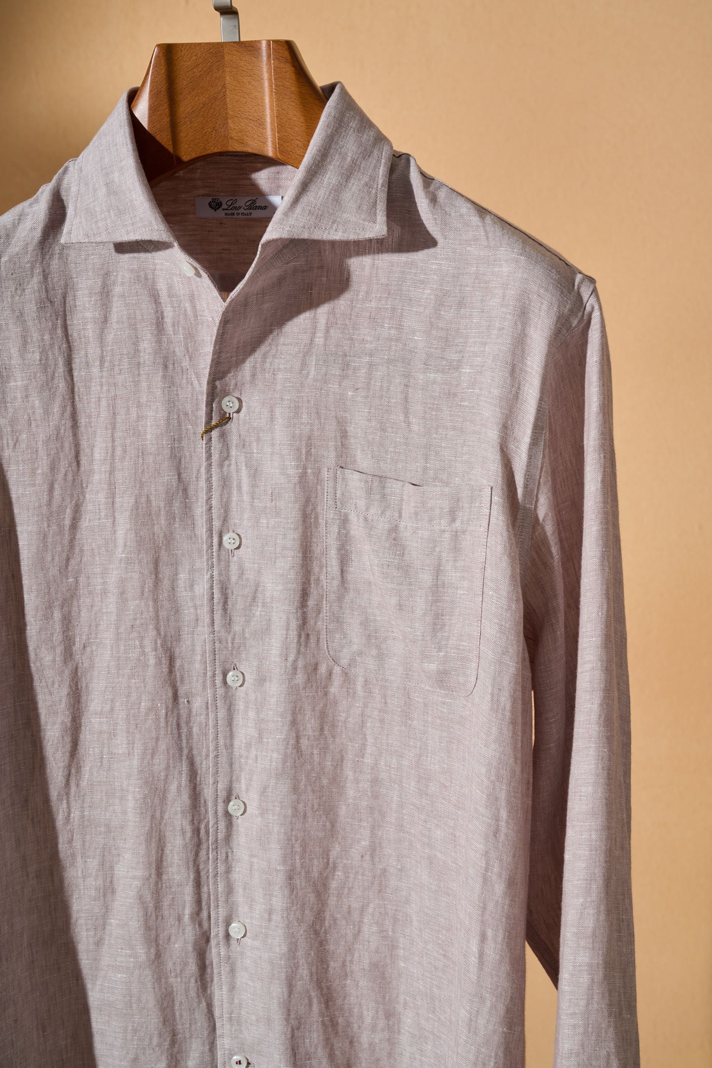 。New#🟥Loro Piana 同风格亚麻衬衫，来自意大利的100%天然亚麻，自带呼吸感的肌理纹理，让