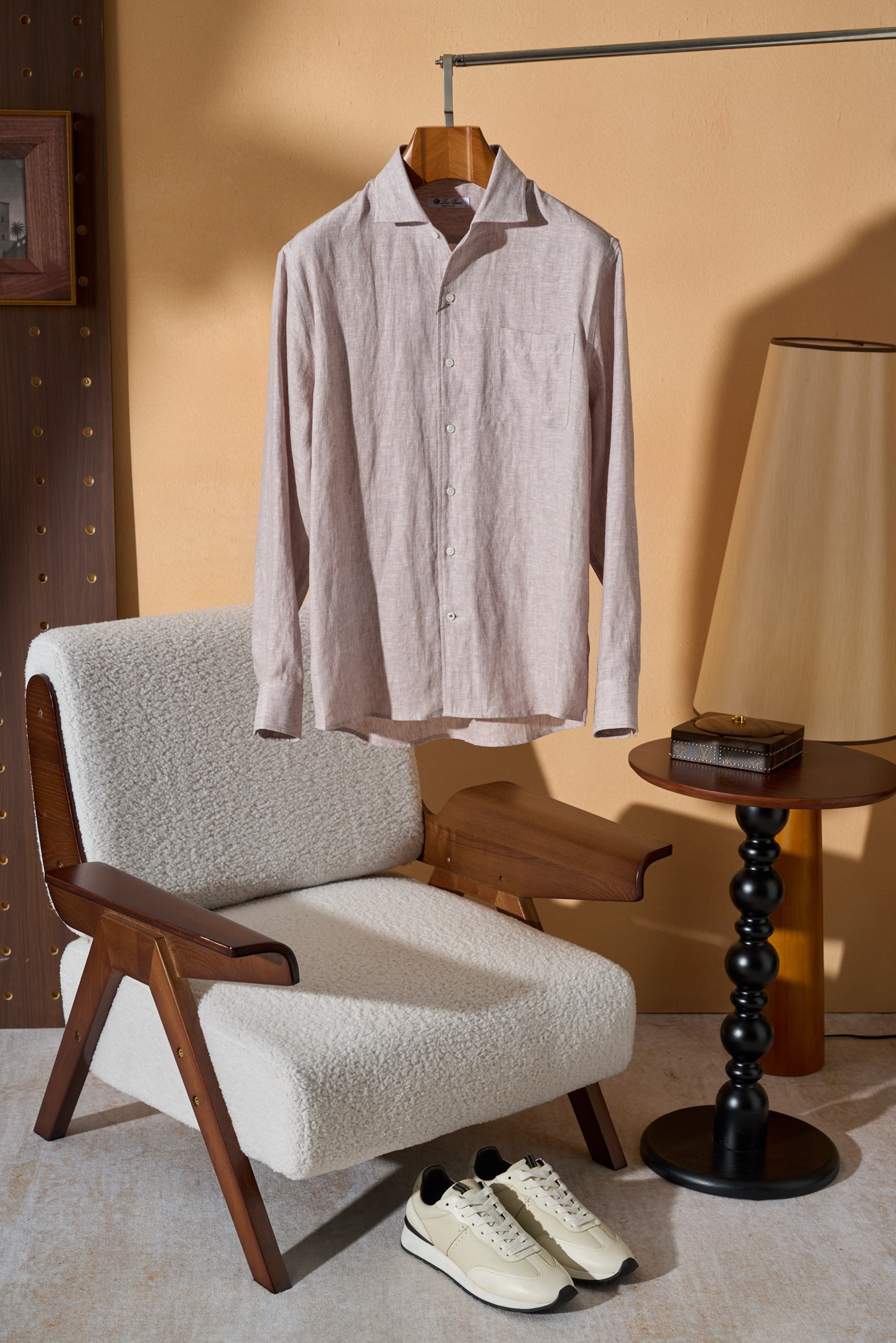 。New#🟥Loro Piana 同风格亚麻衬衫，来自意大利的100%天然亚麻，自带呼吸感的肌理纹理，让