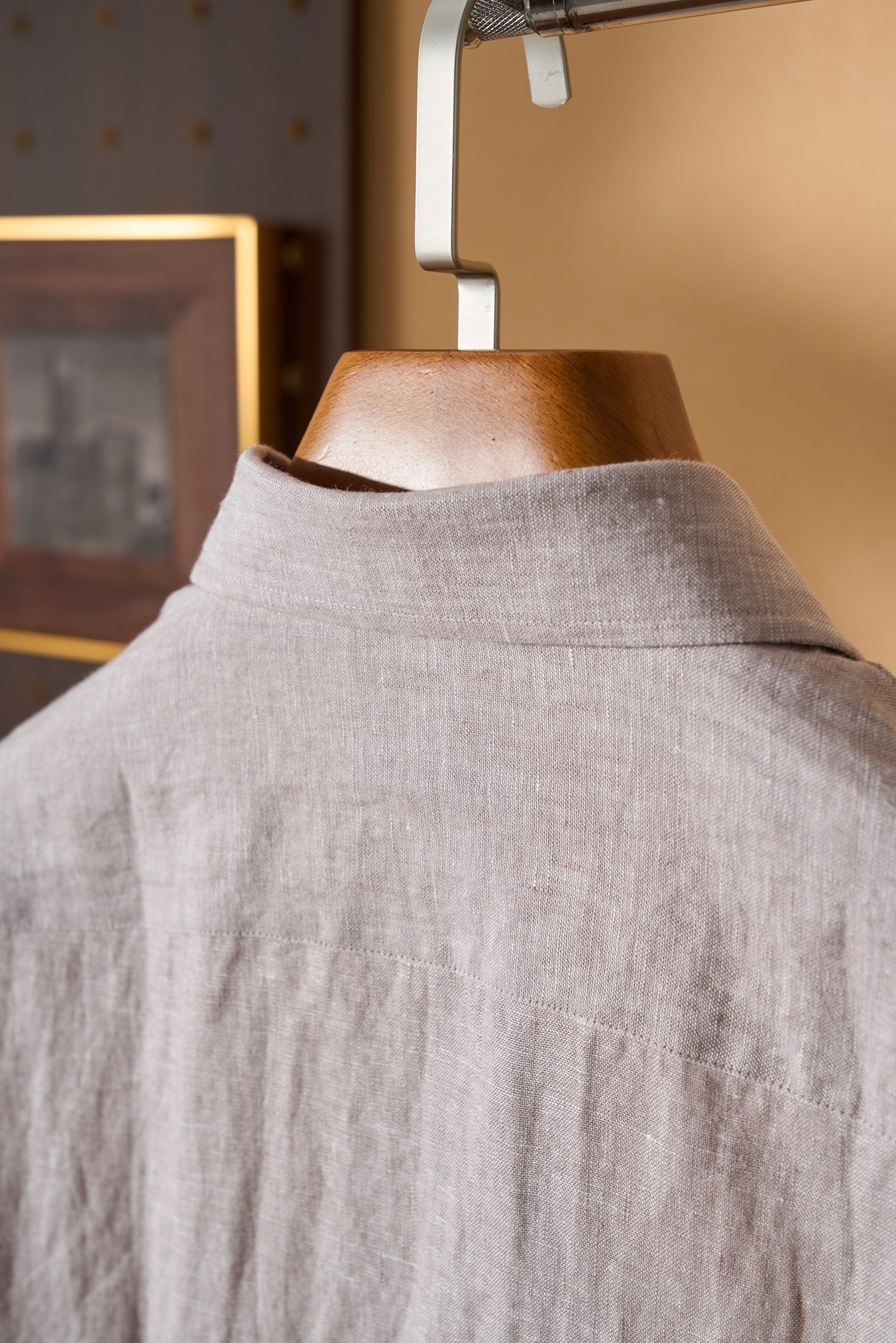 。New#🟥Loro Piana 同风格亚麻衬衫，来自意大利的100%天然亚麻，自带呼吸感的肌理纹理，让