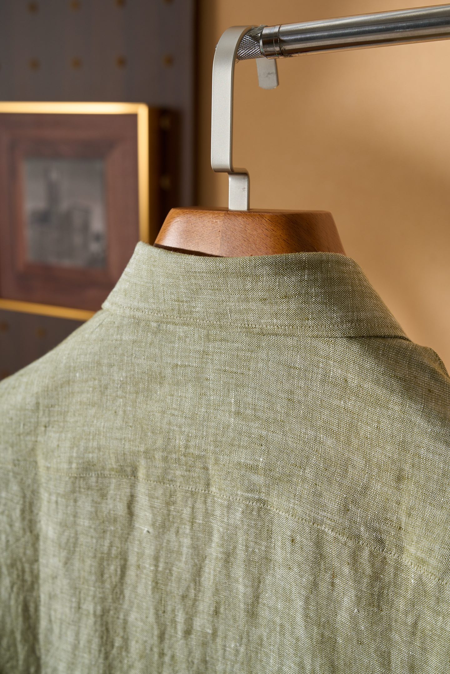 。New#🟥Loro Piana 同风格亚麻衬衫，来自意大利的100%天然亚麻，自带呼吸感的肌理纹理，让