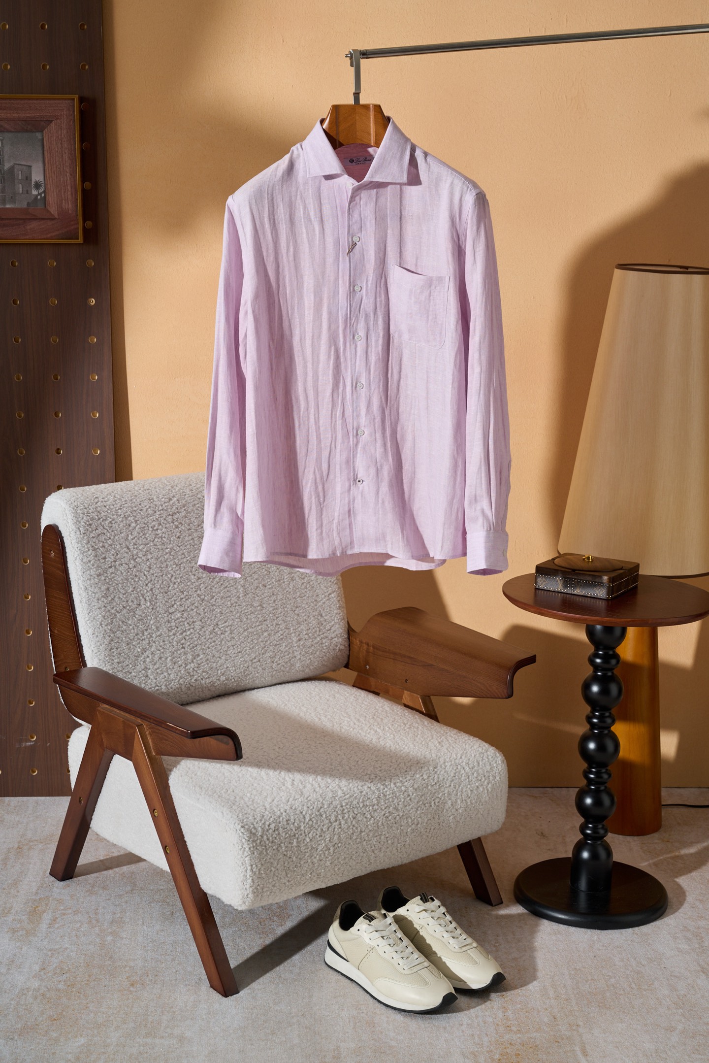 。New#🟥Loro Piana 同风格亚麻衬衫，来自意大利的100%天然亚麻，自带呼吸感的肌理纹理，让