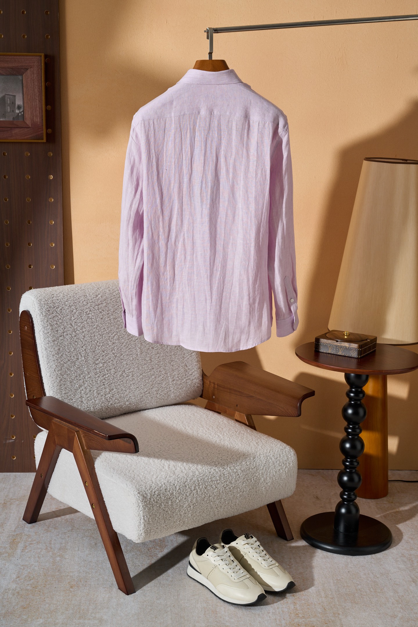 。New#🟥Loro Piana 同风格亚麻衬衫，来自意大利的100%天然亚麻，自带呼吸感的肌理纹理，让