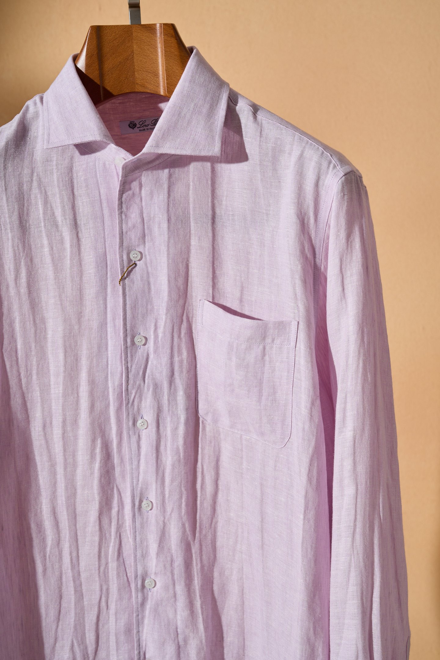 。New#🟥Loro Piana 同风格亚麻衬衫，来自意大利的100%天然亚麻，自带呼吸感的肌理纹理，让
