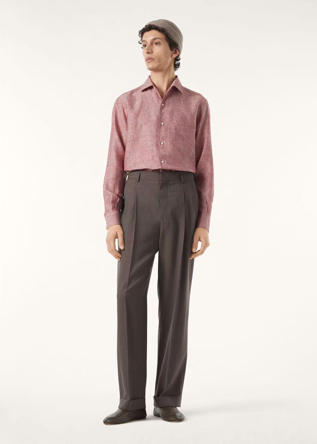 。New#🟥Loro Piana 同风格亚麻衬衫，来自意大利的100%天然亚麻，自带呼吸感的肌理纹理，让