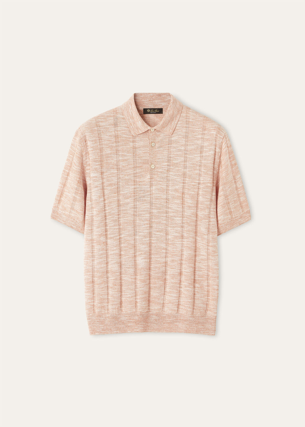 。New#🟥这是来自意大利奢侈品牌Loro Piana（诺悠翩雅）的亚麻混纺针织短袖Polo衫，也是品牌