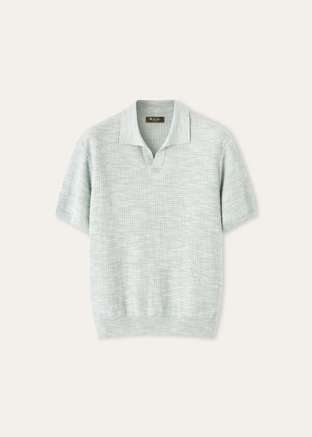 。New#🟥Loro Piana 华夫格针织POLO衫，标志性的亚麻混纺肌理，自带会呼吸的透气孔夏天的松