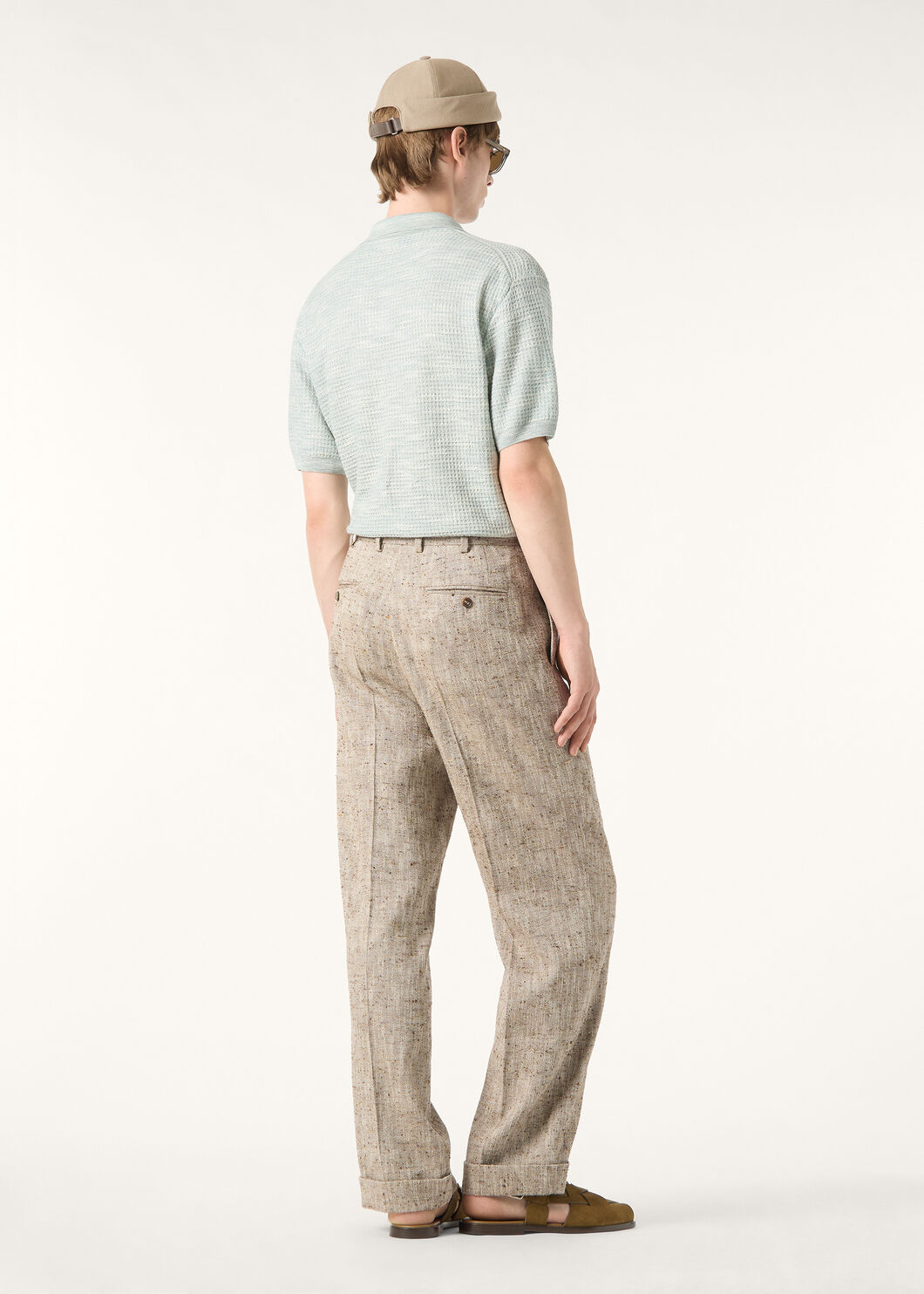 。New#🟥Loro Piana 华夫格针织POLO衫，标志性的亚麻混纺肌理，自带会呼吸的透气孔夏天的松