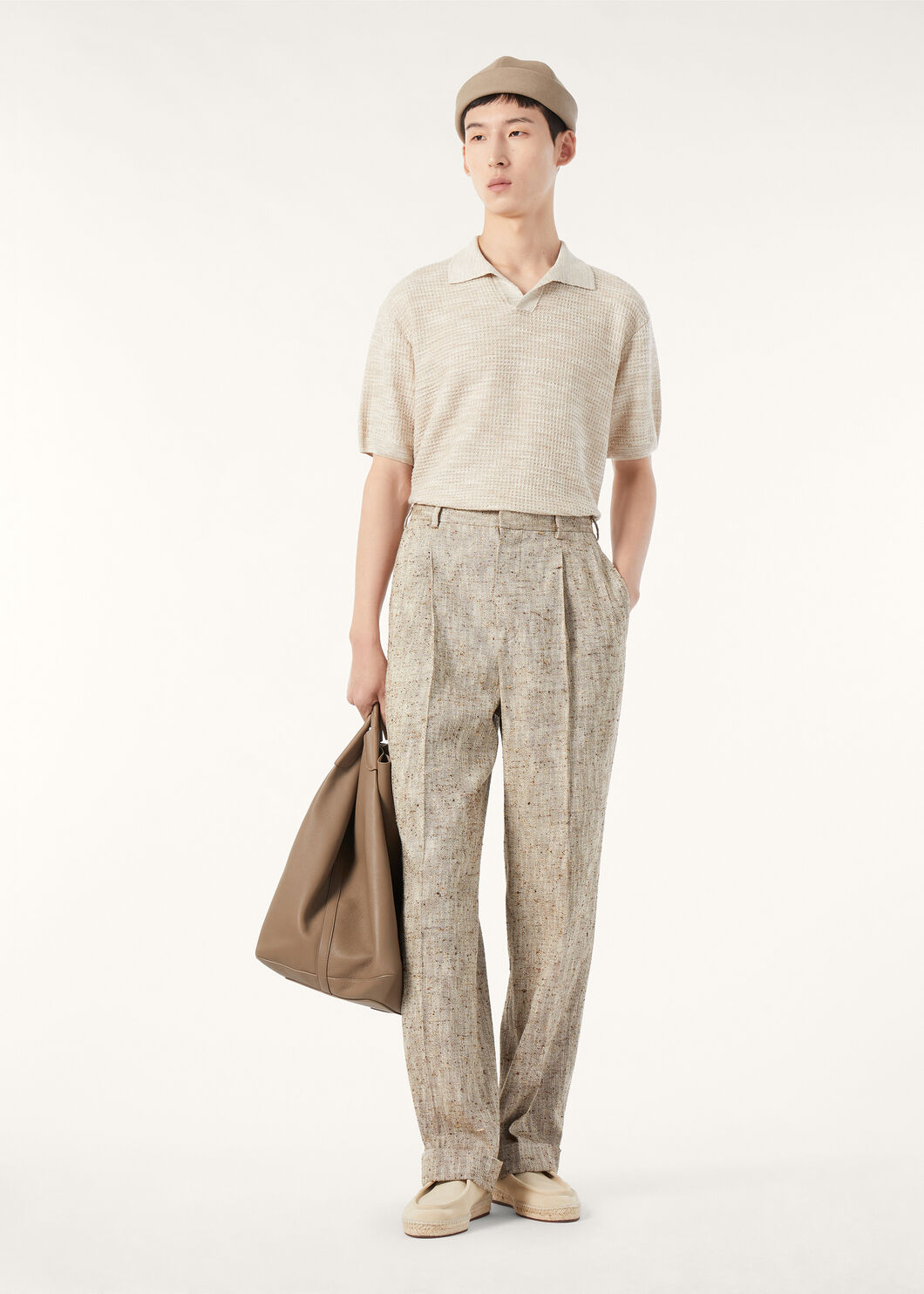 。New#🟥Loro Piana 华夫格针织POLO衫，标志性的亚麻混纺肌理，自带会呼吸的透气孔夏天的松