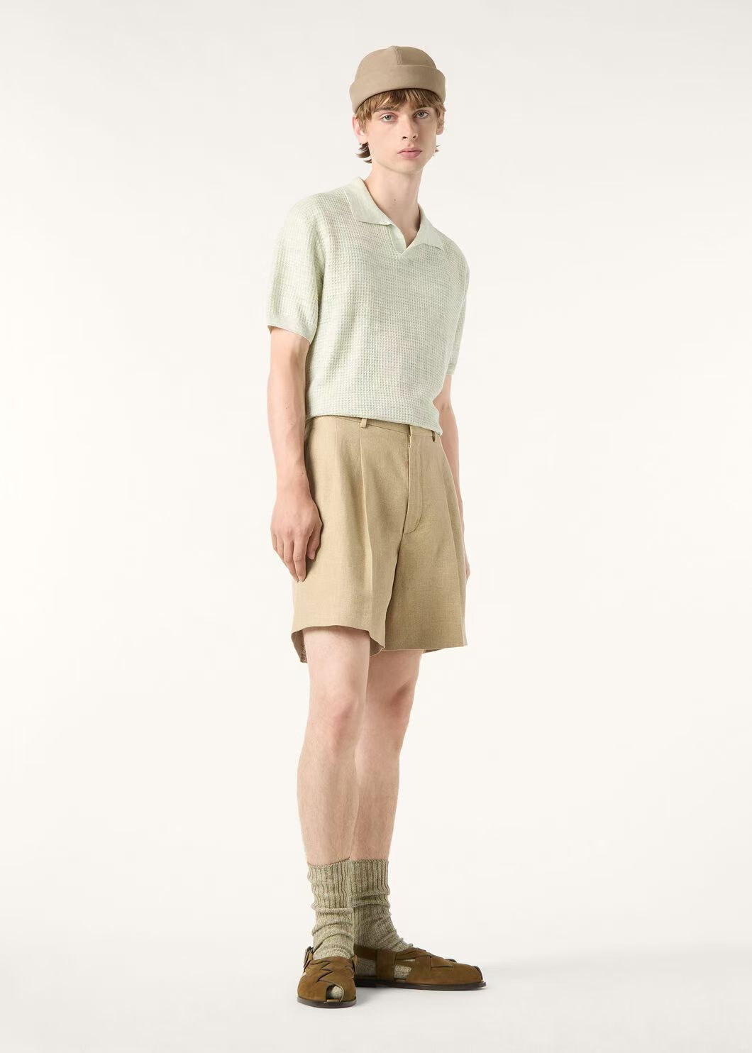 。New#🟥Loro Piana 华夫格针织POLO衫，标志性的亚麻混纺肌理，自带会呼吸的透气孔夏天的松