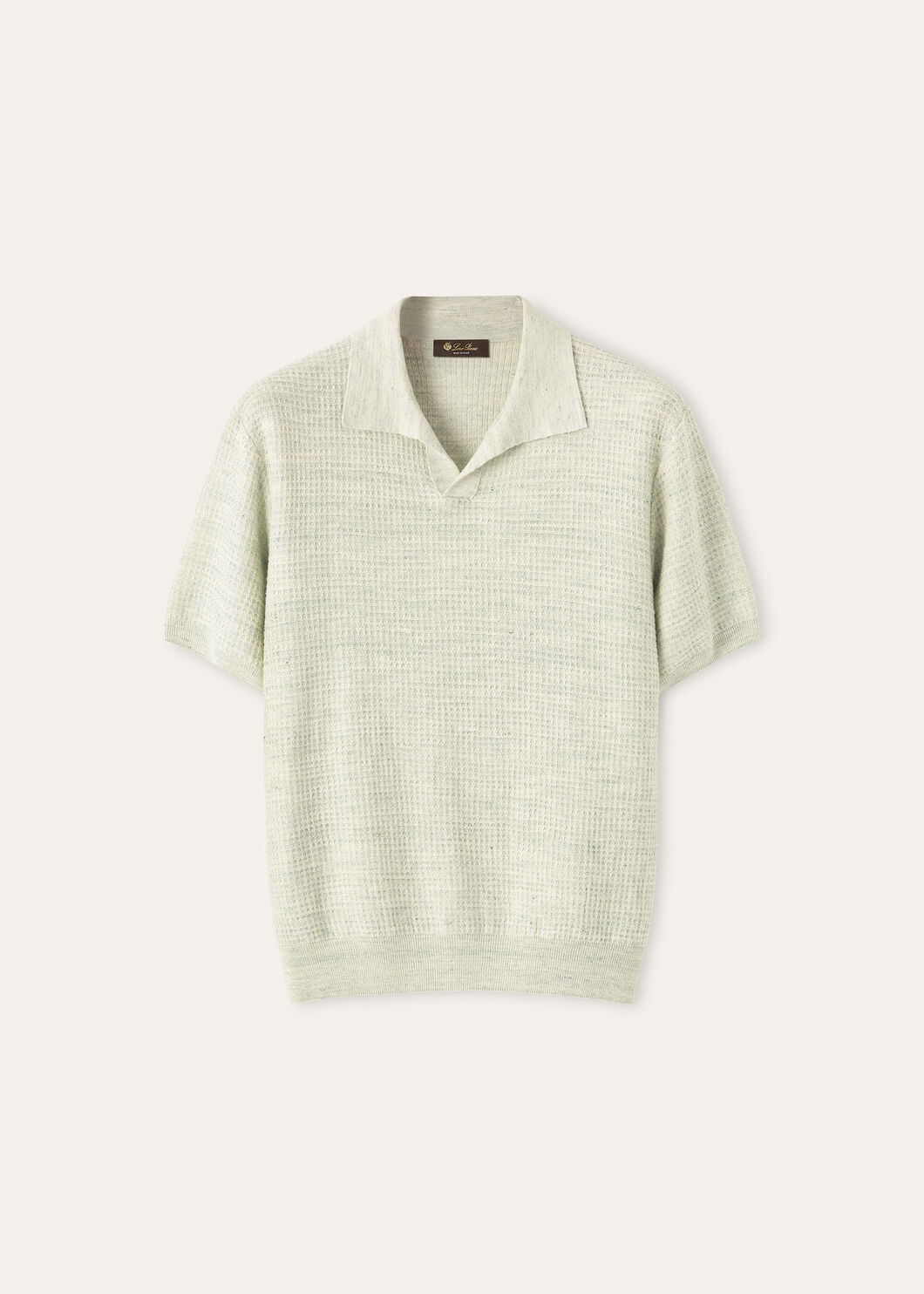 。New#🟥Loro Piana 华夫格针织POLO衫，标志性的亚麻混纺肌理，自带会呼吸的透气孔夏天的松