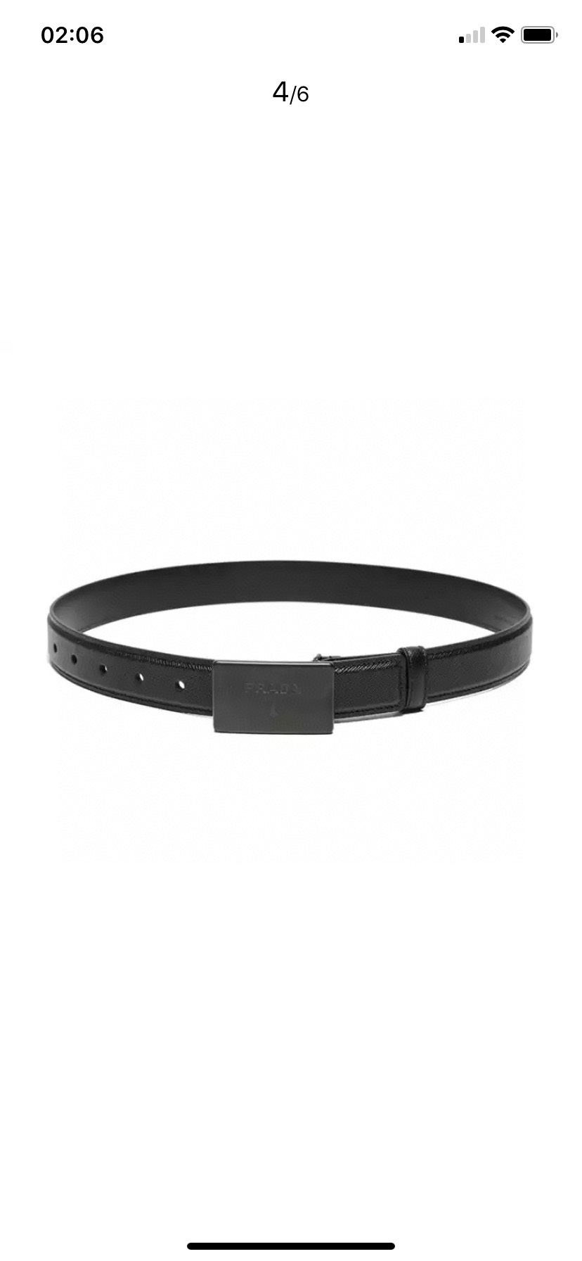 Prada Belts Men Cowhide Casual