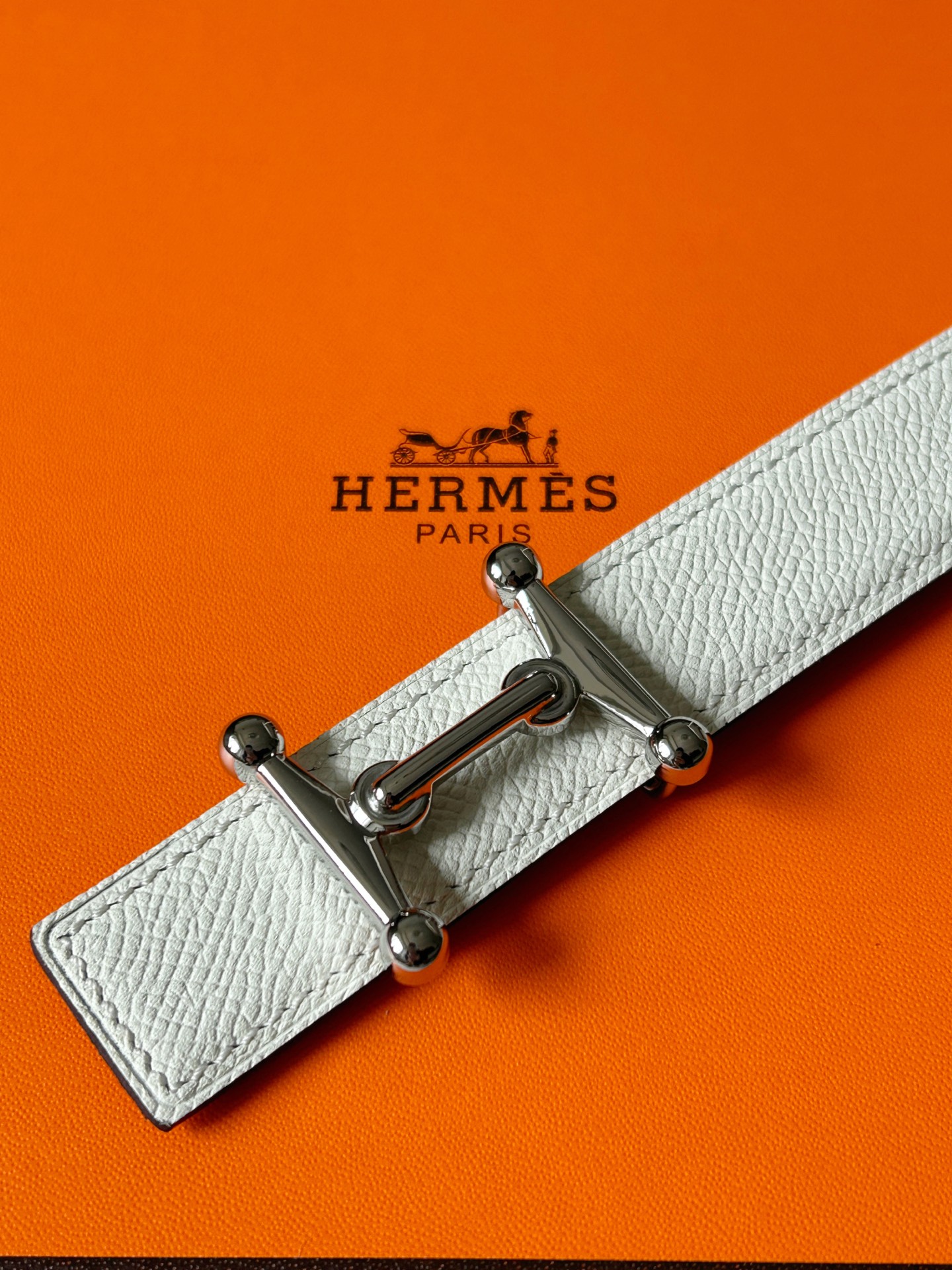 [Hermès Belts]Hermès counter with the same classic double-sided belt width 24m