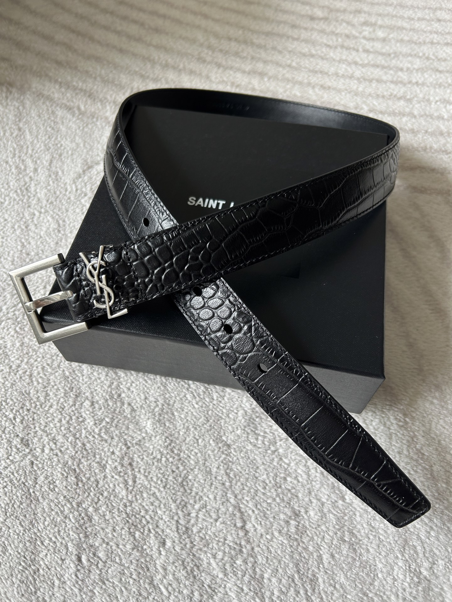 [YSL Belts]Select the original first layer cowhide The texture is exquisite an
