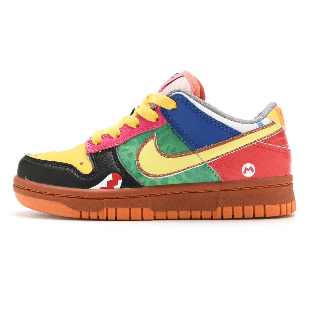 新款出货 原装 NK SB Dunk Low Pro 马里奥鸳鸯新款低邦时尚童鞋 DH0952-100 尺码：24 25 26 27 28 29.5 30 31 32 33.5 34 35 36 37.5-选品中心