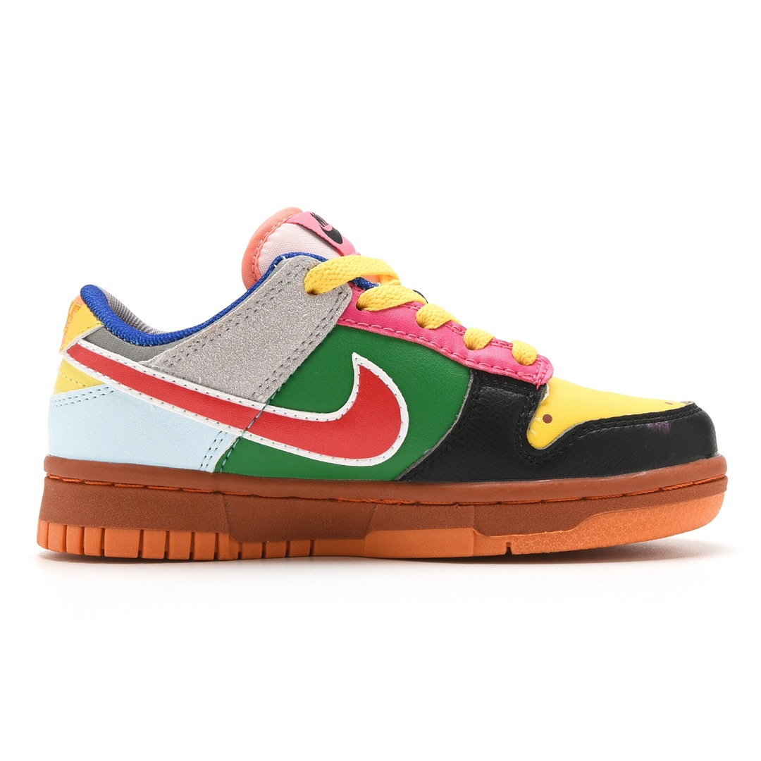 图片[2]-新款出货 原装 NK SB Dunk Low Pro 马里奥鸳鸯新款低邦时尚童鞋 DH0952-100 尺码：24 25 26 27 28 29.5 30 31 32 33.5 34 35 36 37.5-选品中心