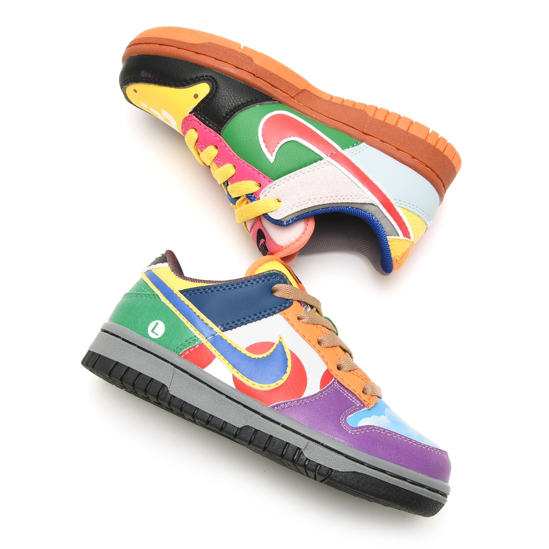 图片[7]-新款出货 原装 NK SB Dunk Low Pro 马里奥鸳鸯新款低邦时尚童鞋 DH0952-100 尺码：24 25 26 27 28 29.5 30 31 32 33.5 34 35 36 37.5-选品中心