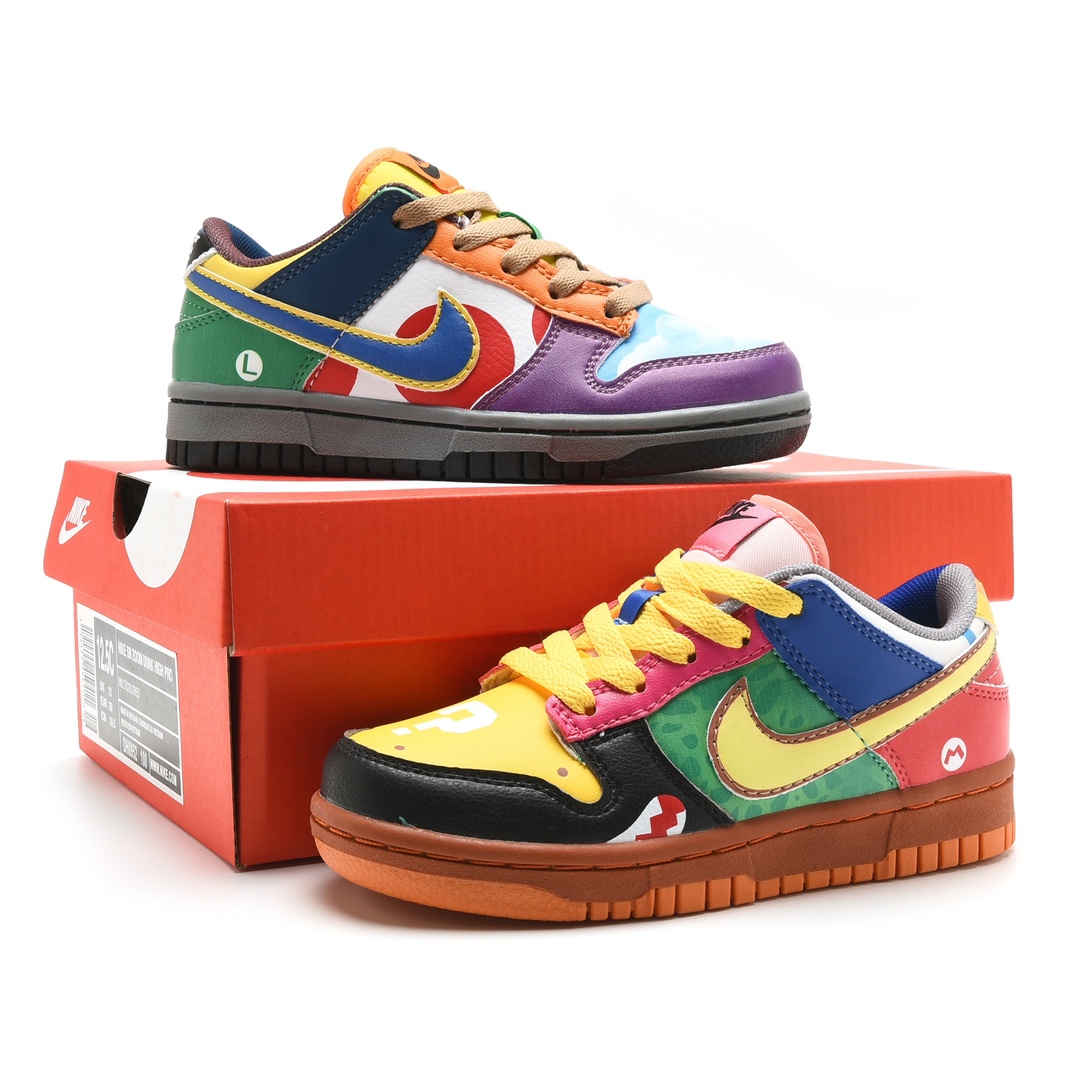图片[9]-新款出货 原装 NK SB Dunk Low Pro 马里奥鸳鸯新款低邦时尚童鞋 DH0952-100 尺码：24 25 26 27 28 29.5 30 31 32 33.5 34 35 36 37.5-选品中心