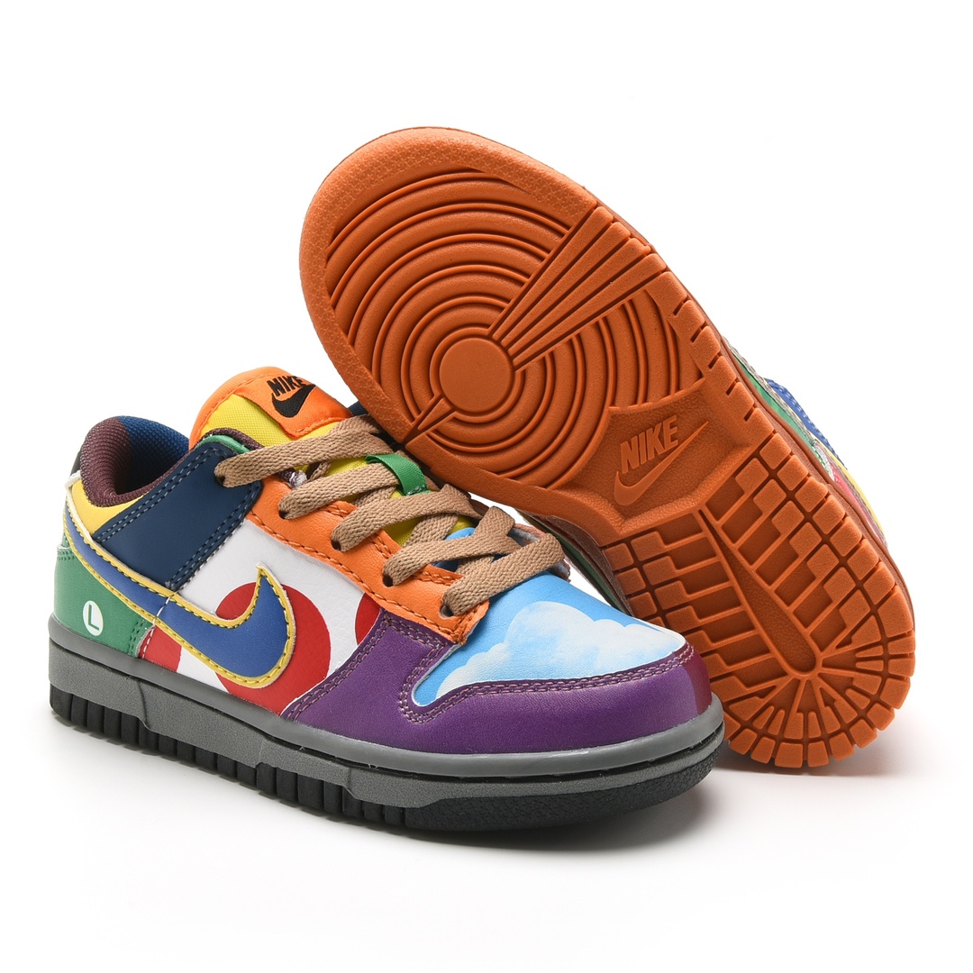 图片[8]-新款出货 原装 NK SB Dunk Low Pro 马里奥鸳鸯新款低邦时尚童鞋 DH0952-100 尺码：24 25 26 27 28 29.5 30 31 32 33.5 34 35 36 37.5-选品中心