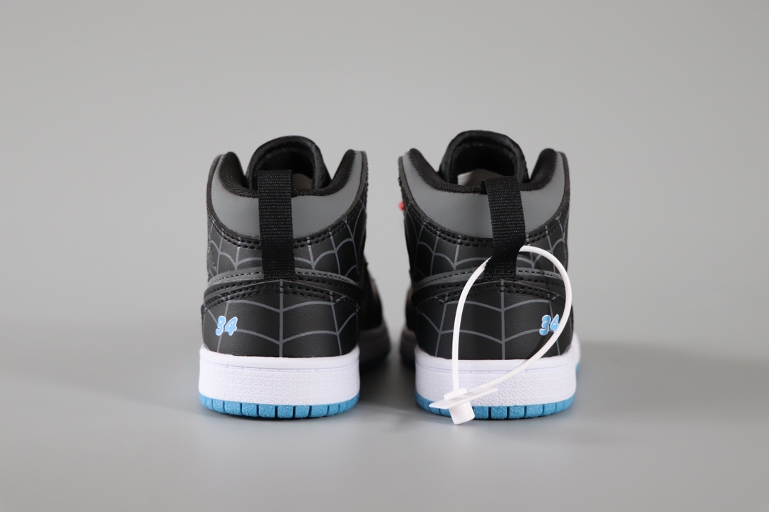 图片[4]-Jordan/乔丹 童鞋蜘蛛侠卡通玩偶版本上线👣你家有个fashion宝贝👶🏻中底注胶孔内置真Sole气垫❗️耐克Air Jordan Brand 1 Mid GS\”Hulk\”AJ1乔丹一代中帮经典复古文化休闲运动篮球鞋“乔1童鞋系列” 类型：童鞋 尺码：22 23 24 25 26 27 28 29 30 31 32 33 34 35 36 37-选品中心
