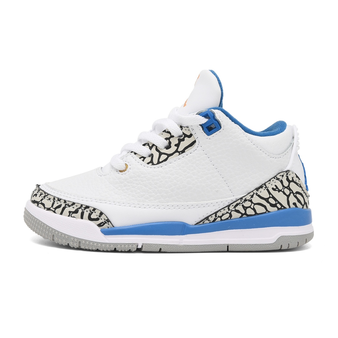 Jordan官方耐克乔丹男女童鞋乔3儿童运动鞋AJ3童鞋宝宝缓震鞋 尺码：22-37-选品中心