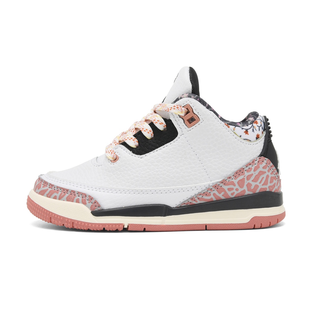 Jordan官方耐克乔丹男女童鞋乔3儿童运动鞋AJ3童鞋宝宝缓震鞋 尺码：22-37-选品中心