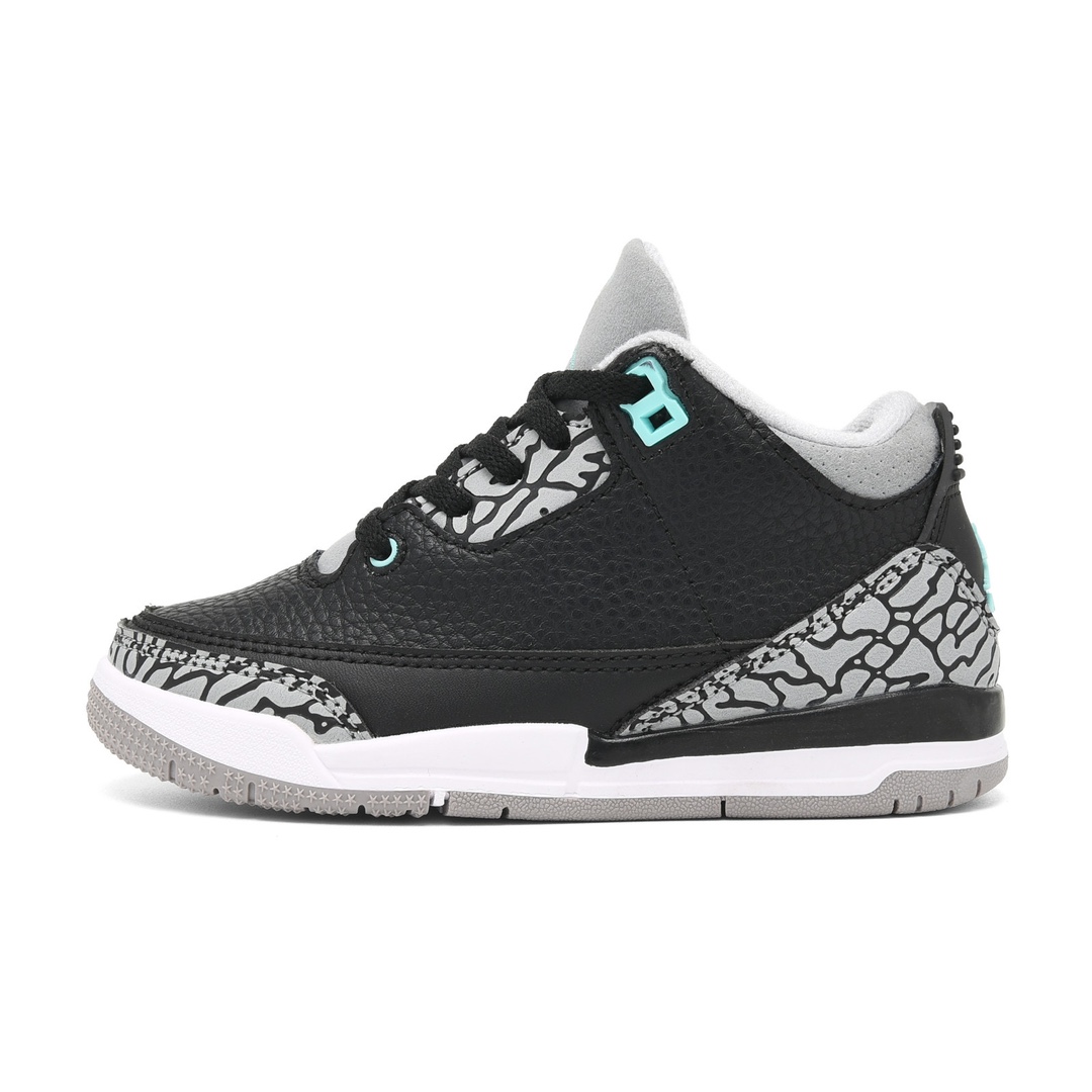 Jordan官方耐克乔丹男女童鞋乔3儿童运动鞋AJ3童鞋宝宝缓震鞋 尺码：22-37-选品中心