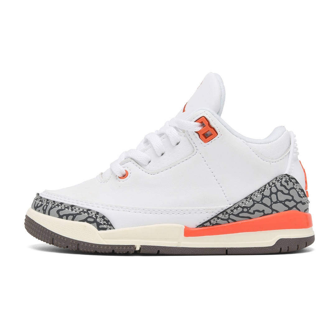 Jordan官方耐克乔丹男女童鞋乔3儿童运动鞋AJ3童鞋宝宝缓震鞋 尺码：22-37-选品中心