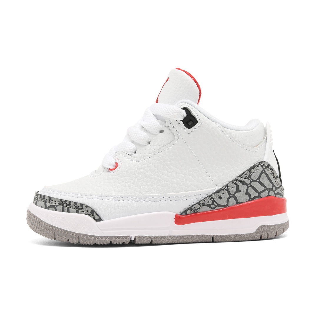 Jordan官方耐克乔丹男女童鞋乔3儿童运动鞋AJ3童鞋宝宝缓震鞋 尺码：22-37-选品中心