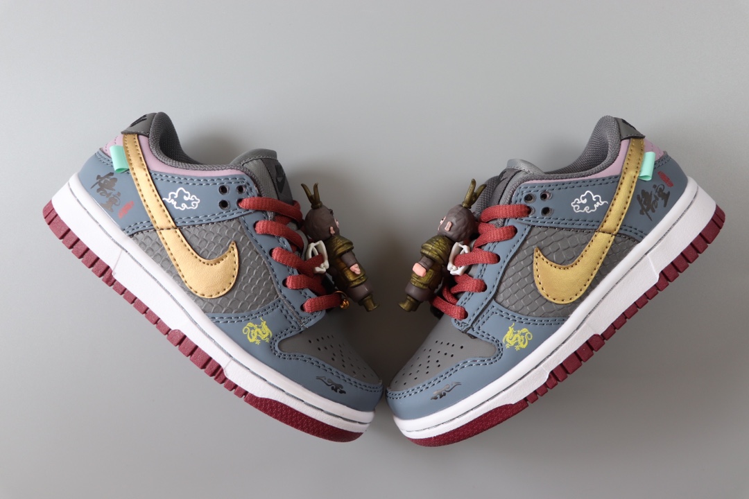 图片[8]-耐克Nike Dunk Low 儿童鞋游戏主题 黑神话悟空童鞋复古低帮休闲板鞋 DD1391604 尺码：22-37-选品中心