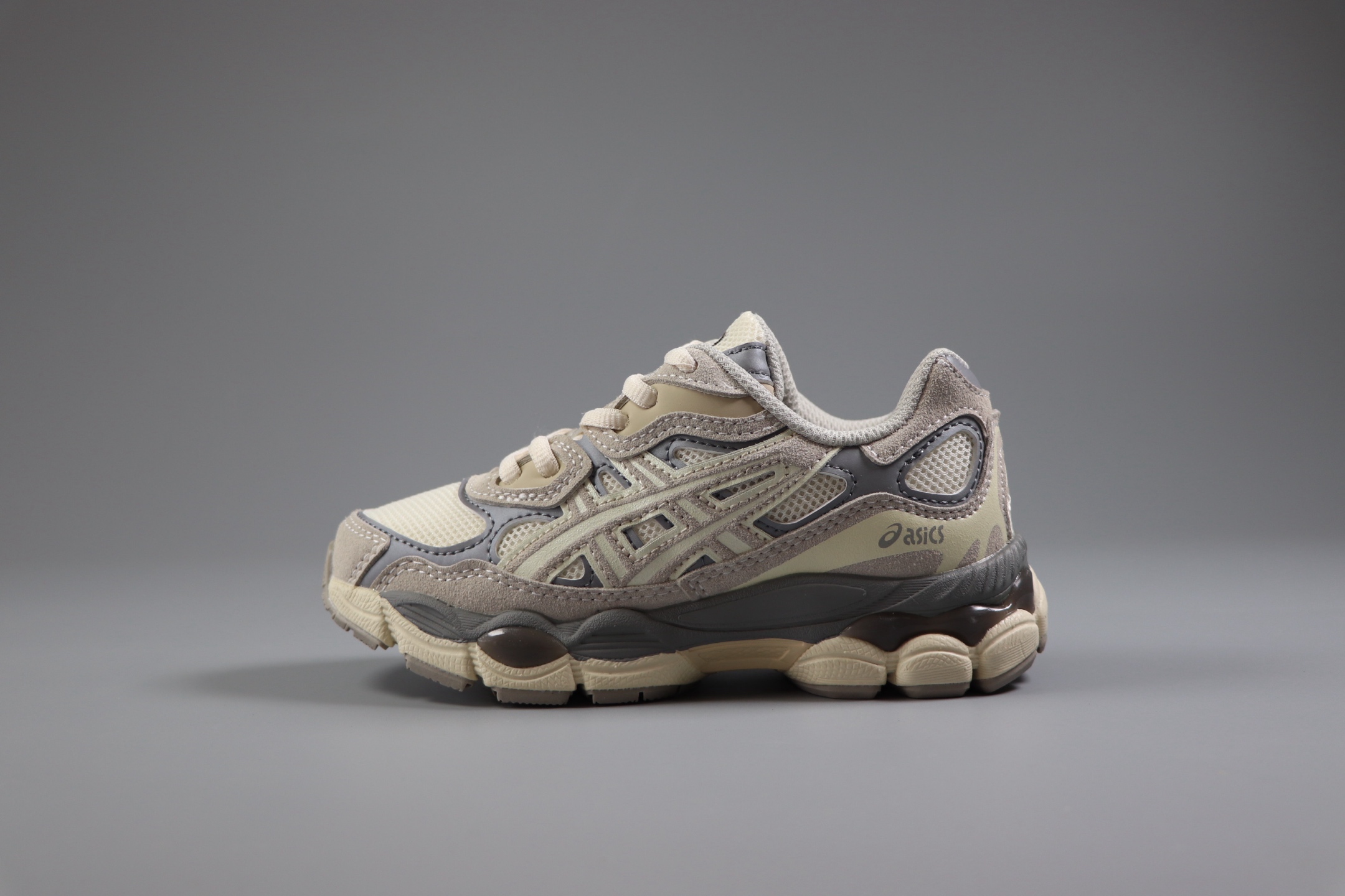 亚瑟士Asics Gel-NYC童鞋亚瑟士运动休闲透气儿童鞋专业跑鞋 米灰色26-37-选品中心