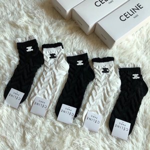 Celine Sock- Mid Tube Socks Women Cotton