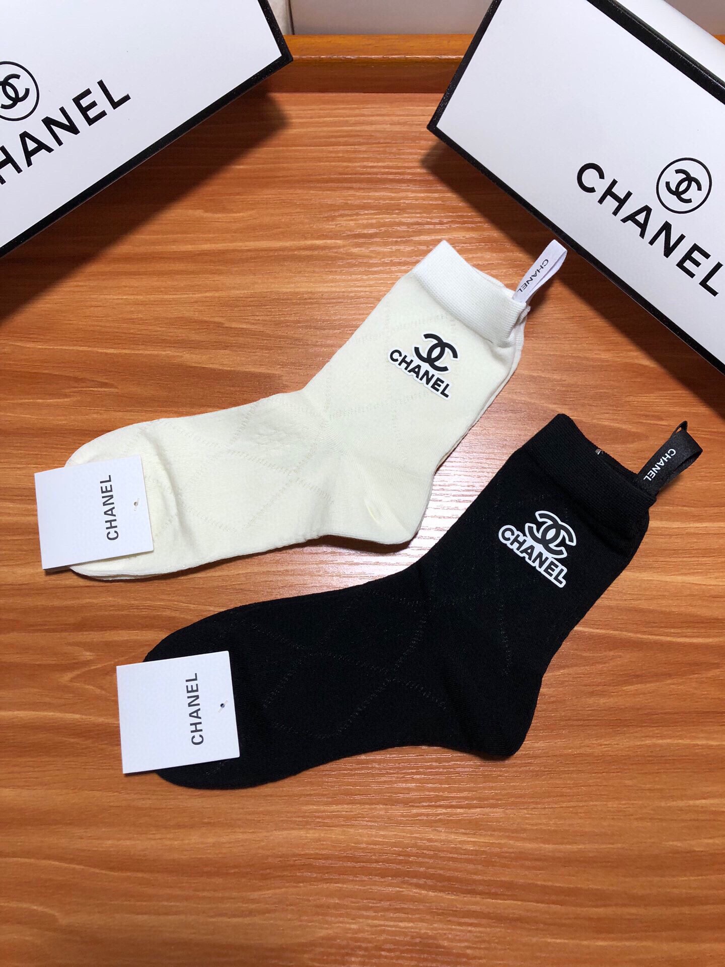 Chanel Sock- Mid Tube Socks Women Combed Cotton