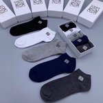 Loewe Sock- Short Socks Men Cotton