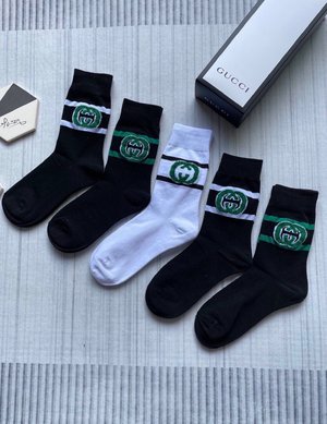 Gucci Sock- Mid Tube Socks Women Cotton Casual