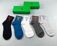 Prada Sock- Mid Tube Socks Cotton