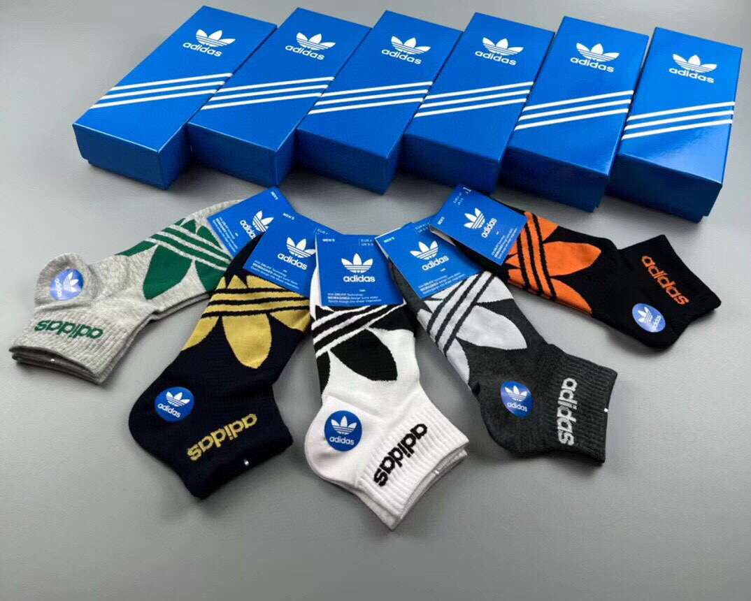  🆕Adidas · 阿迪达斯❗️三叶草新品男款袜子☘️提花经典标志❗️ins今年超火爆元素单品❗️纯棉