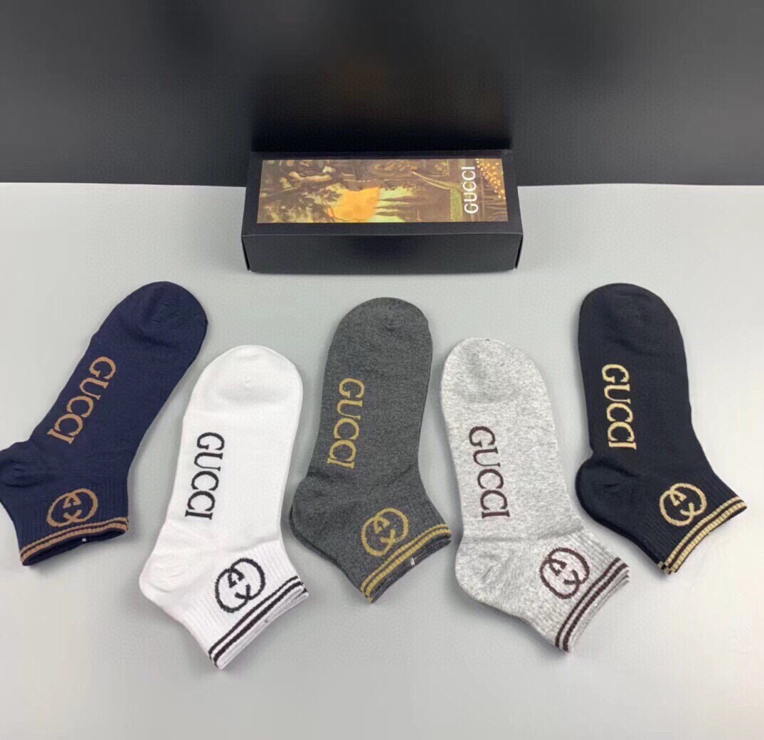 NO:354326,Gucci · Gucci G home new socks [one box and five pairs] pure cotton material, jacquard Gucci letter logo, simple and atmospheric, super beautiful in real life, super popular small items, big brands go out on the street, trendy people must have super easy to match socks, stockings, socks, gucci, gucci, socks19860909 Gucci · 古奇G家新品短袜【一盒五双】纯棉材质,提花Gucci字母标志,简单大气,实物超漂亮,经超火爆小单品,大牌出街,潮人必备超好搭袜子,丝袜,袜子,gucci,gucci,socks,accessory