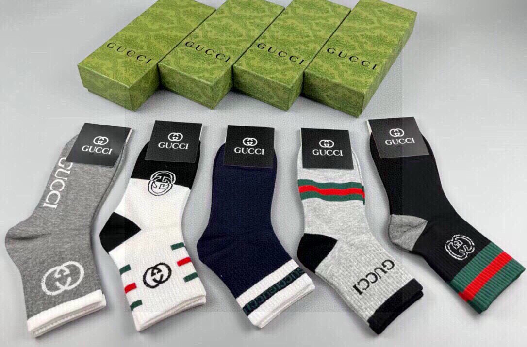 NO:767320,Gucci · Gucci G's new socks [five pairs in a box] jacquard classic double G logo, super nice, super beautiful in person, super popular small items, big names on the street, fashionable people must have super easy to match socks, stockings, socks, gucci, gucci, socks19860909 Gucci · 古奇G家新品袜子【一盒五双】提花经典双G标志,超级nice,实物超漂亮,超火爆小单品,大牌出街,潮人必备超好搭袜子,丝袜,袜子,gucci,gucci,socks,accessory
