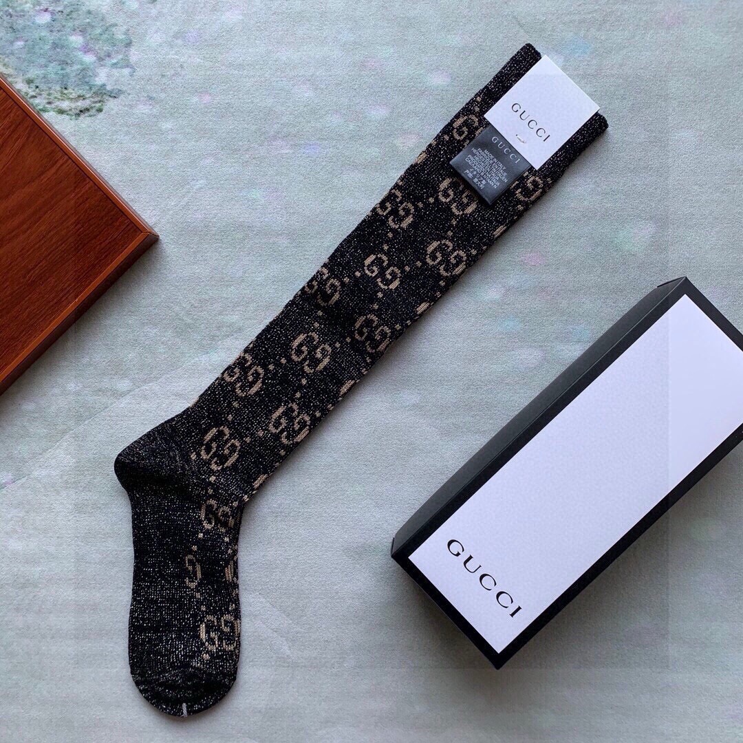 🆕Gucci · 古奇❗️G家经典长款小腿袜❗️【一盒一双】G家专柜一直在售的经典款，外贸订单全品相尾货