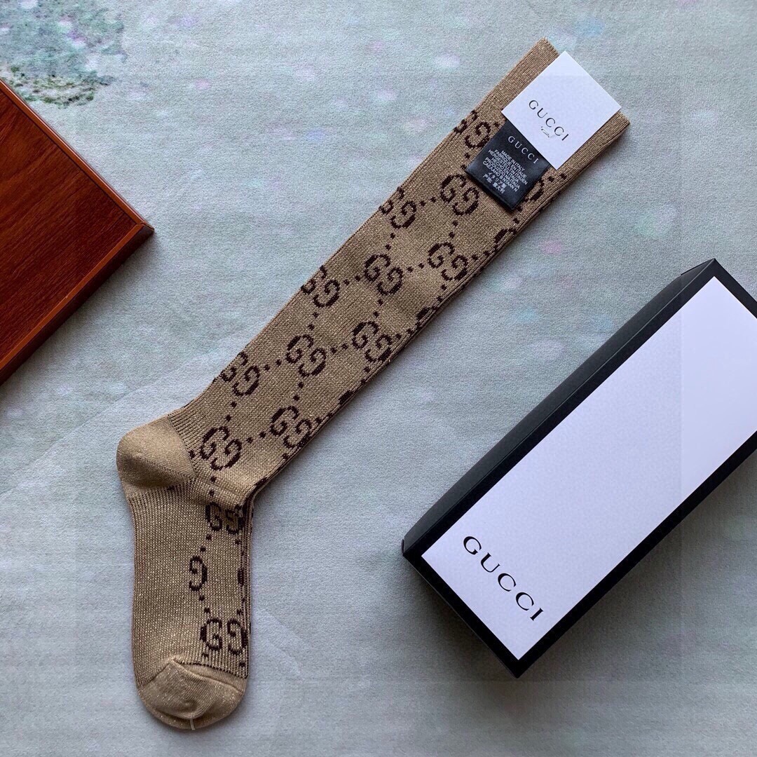 🆕Gucci · 古奇❗️G家经典长款小腿袜❗️【一盒一双】G家专柜一直在售的经典款，外贸订单全品相尾货